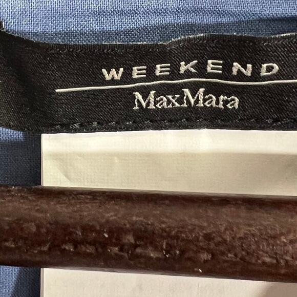 Weekend MaxMara Sheath Dress Blue Cotton Classic Fit Size 8 - Picture 9 of 12